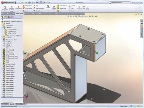 Solidworks Multi Body Sheet Metal Youtube