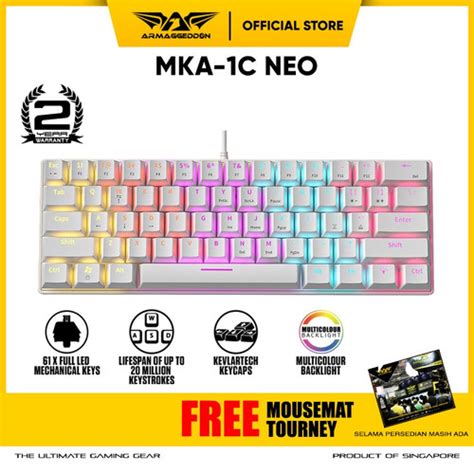 Promo Keyboard Gaming Mechanical Armaggeddon MKA 1C NEO Psychswift 60