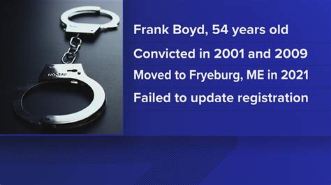 Man Who Moved To Maine Sentenced For Failing To Register As Sex Offender Newscentermaine
