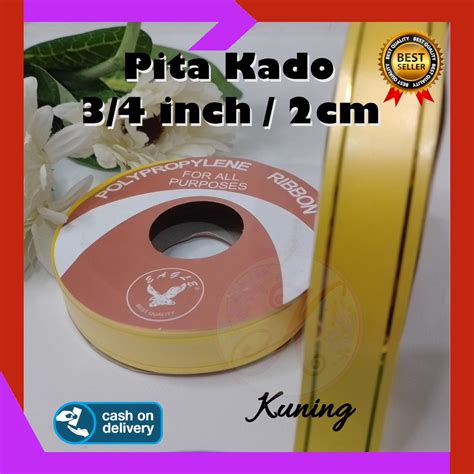 Jual Pita Kado Jepang Lis Emas Inch Cm Polypropylene Import Taiwan