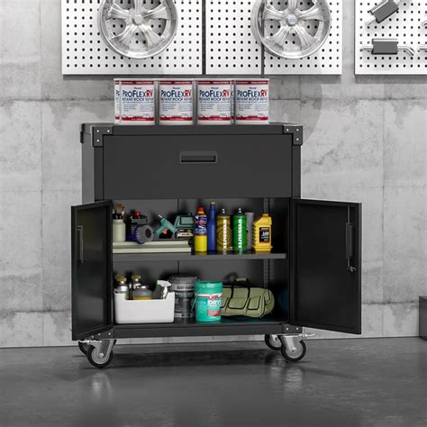 Aobabo Metal Garage Storage Cabinet With Wheelssteel Storage Cabinet