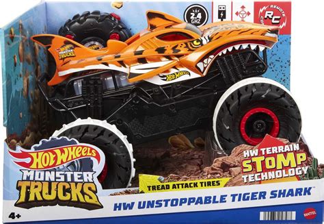 Buy Hot Wheels Monster Trucks Toys Tiger Shark Rc Car Online At Lowest Price In India