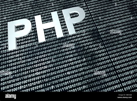 Php Binary Code Background Stock Photo Alamy