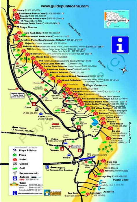 Mapa Turistica De Punta Cana Saona Tours Excursiones En Punta Cana Y