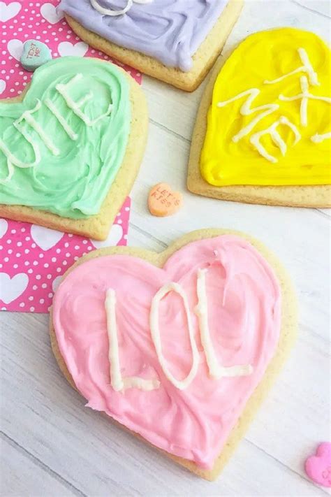 20 Cutest Conversation Heart Cookies You Ll Love Susie Harris