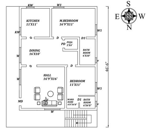 Bedroom House Plans Indian Style With Pooja Room Resnooze