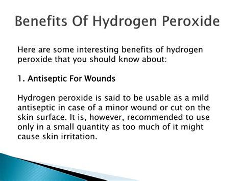 Ppt The Ultimate Guide To Unlocking The Benefits Of Hydrogen Peroxide