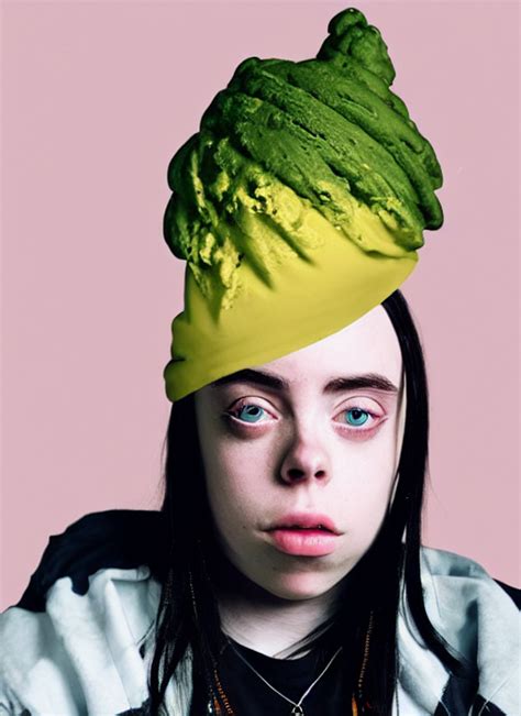 KREA AI A Hyper Realistic Render Of Billie Eilish Wearing