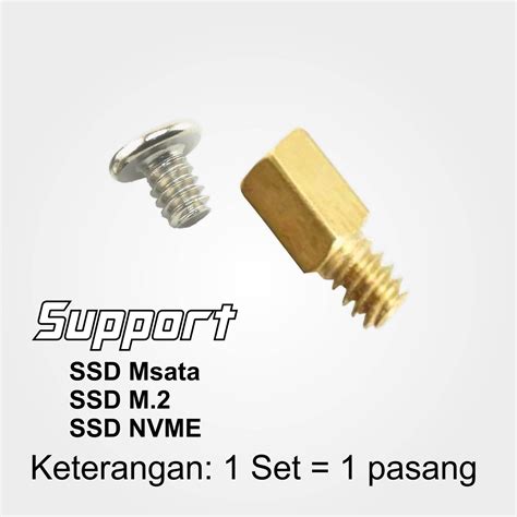 Baut Ssd M Nvme Msata Screw Mur Lazada Indonesia