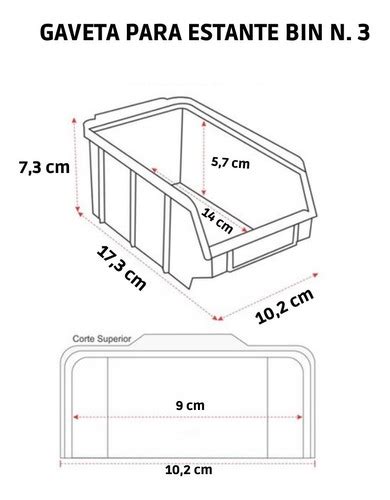 Kit 20 Caixa Gaveta Plástica Organizadora Bin Nº 3 MercadoLivre