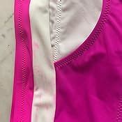 Amazon Hilinker Women S High Waisted Bikini Cut Out Sports Crop Top Color Block Swimsuit