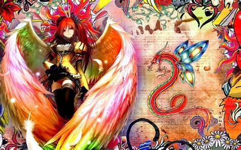 Colorful Anime Girl Wallpapers Top Free Colorful Anime Girl