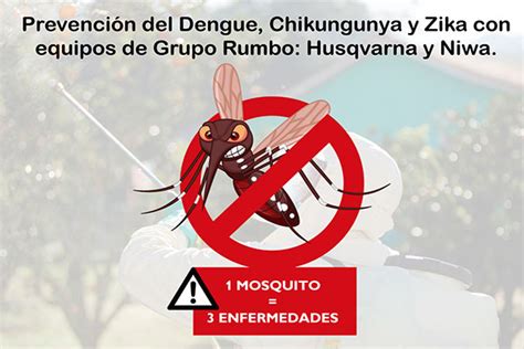 Husqvarna y Niwa en la prevención del Dengue Chikungunya y Zika