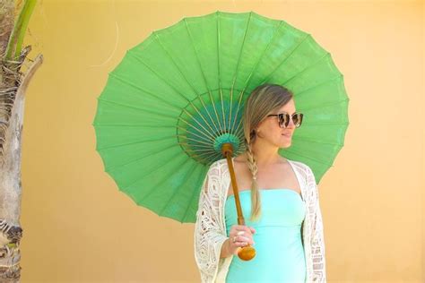 Heartfelt Hunt Turquoise Umbrella Turquoise Swimsuit Crochet Coverup And Blonde Side Braid