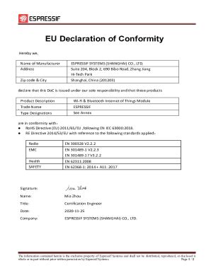 Fillable Online Ec Europa EudocsroomdocumentsEU Declaration Of