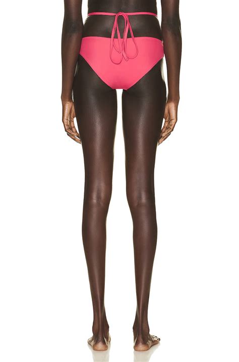 Christopher Esber Looped Tie Bikini Bottom In Hillier Pink Fwrd