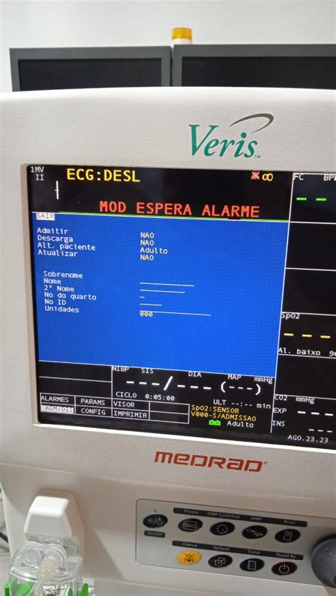 MONITOR MEDRAD VERIS PARA RESSONÂNCIA MAGNÉTICA CAPNOGRAFIA