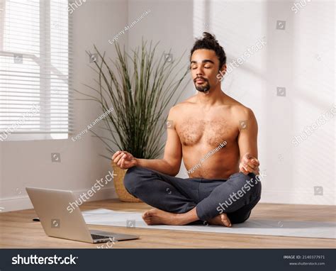 Calm African American Man Naked Torso Stock Photo Shutterstock