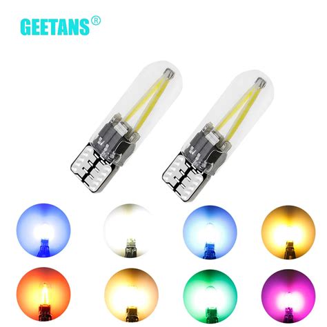 Pcs Newest W W T Led Cob Glass Car Lights Led Filament