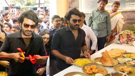 Actor Kiran Abbavaram Inaugurates Babai Hotel In Hyderabad Silicon