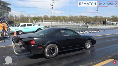 Chevy Bel Air Drags Ford Mustang And Turbo Honda Civic Someone