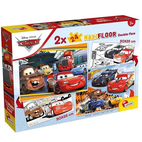 Lisciani In Maxi Floor Puzzle Double Face X Pcs Disney Cars