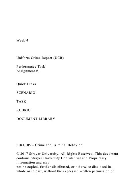 Week 4 Uniform Crime Report Ucr Performance Tdocx