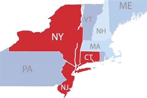 Tri State Area Map - Printable Map