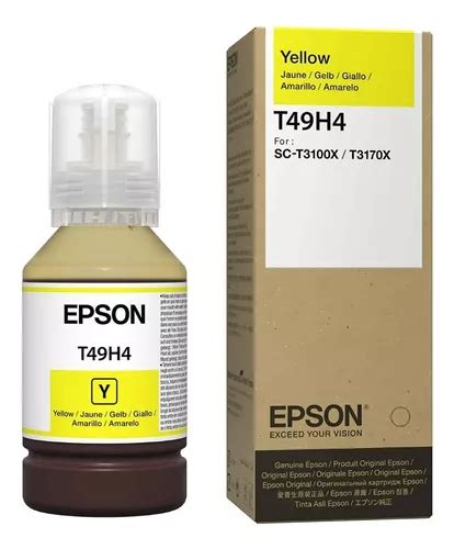 Tinta Para Impresora Epson T49h Color Amarillo De 140 Ml Meses Sin