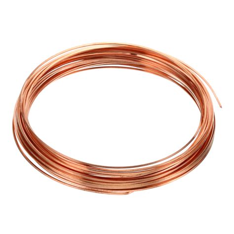 Uxcell Half Hard Copper Wire 20gauge 0 8 0 8mm Diameter 6m Half Round Craft Wire