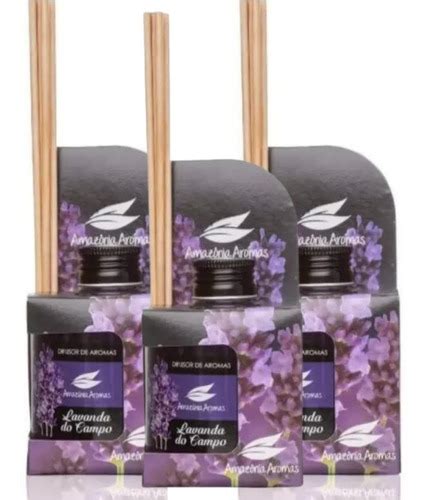 Kit Difusor Amazonia Aromas Lavanda Do Campo Parcelamento Sem Juros