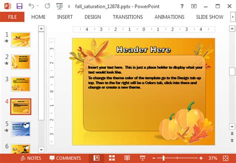 Animated Fall Festivals PowerPoint Template