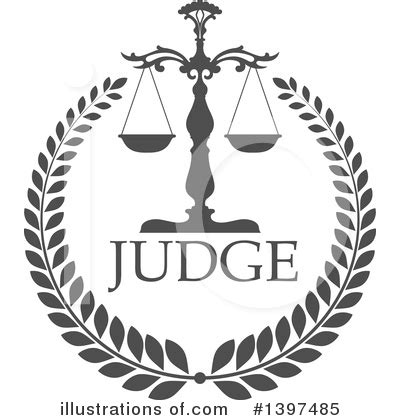 Judge Clipart #1081823 - Illustration by Vector Tradition SM