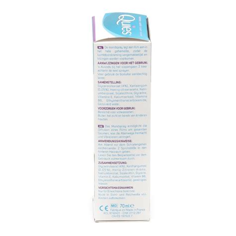 Quies Anti Ronflement Spray Buccal Ronflements De La Gorge