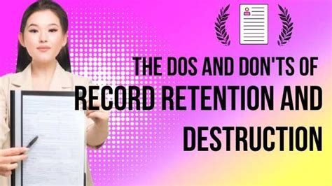 The Dos And Donts Of Record Retention And Destruction Don T Risk FLSA