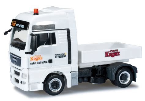 Herpa MAN TGX XXL Zugmaschine Mit Ballastpritsche Circus Krone 301343