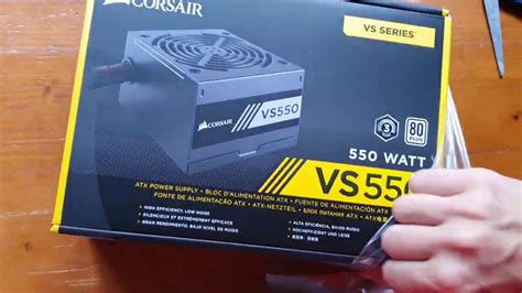 [unboxing ]corsair Vs550 550w 80 Plus White [psu] Youtube