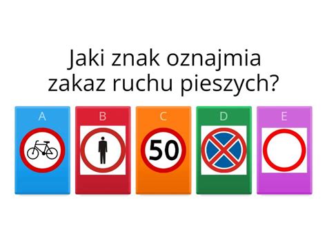 Znaki Drogowe Quiz