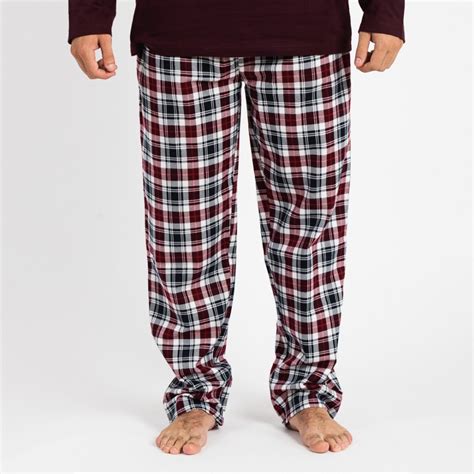 Pijama Hombre Franela Bernardo Burdeos Talla De Ropa M