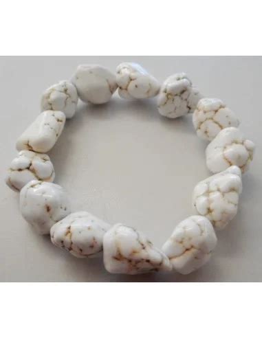 Bracelet Magnesite Howlite Brute