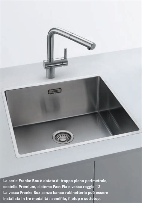 Lavello Incasso Sottotop Inox Bxx Box Franke Echome