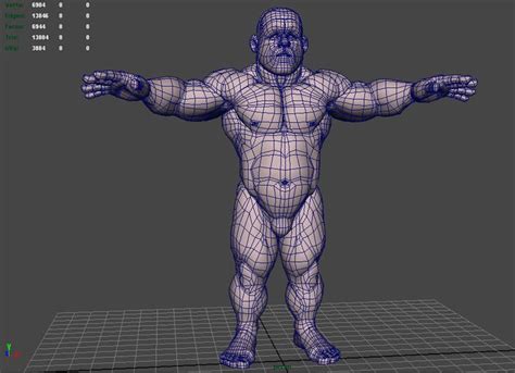 Stump 3d Wireframe Front By Nmrosario On Deviantart Character