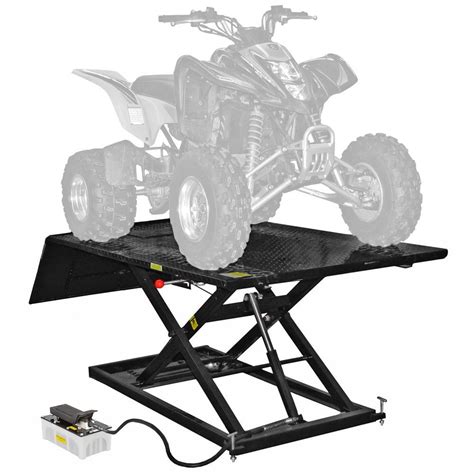 Black Widow Air/Hydraulic ATV Lift Table - 1,500 lbs. Capacity ...