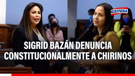 Bazán denuncia constitucionalmente a Chirinos por ser supuesta