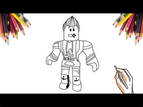 COMO DESENHAR O BONECO DO ROBLOX | HOW TO DRAW ROBLOX DOLL ...