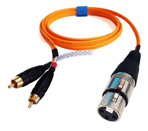 Cabo 2 Rca Xlr Macho Ou Fêmea Profissional De 1 Metro MercadoLivre