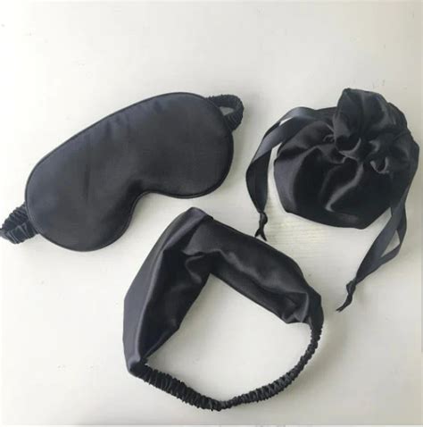 Luxury Mulberry Satin Silk Travel Sleeping Eye Mask Set