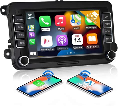 2 64G Android 13 Radio De Coche Para VW Golf 5 6 Polo GPS WiFi Carplay