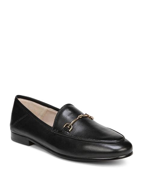 Sam Edelman Leather Loraine Loafers In Black Leather Black Lyst