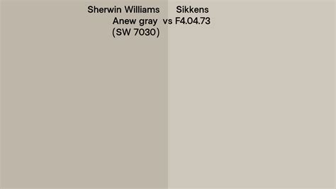 Sherwin Williams Anew Gray SW 7030 Vs Sikkens F4 04 73 Side By Side